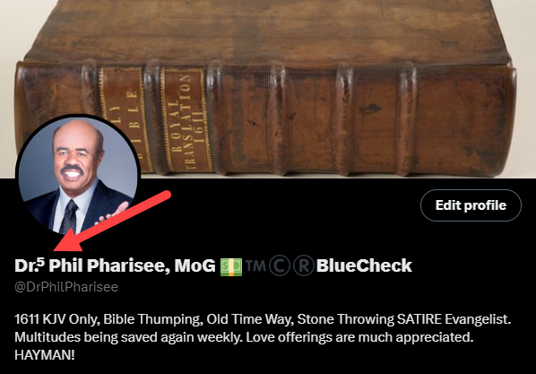 DrPhilPharisee's tweet photo. I just realized that I forgot to add my 4th doctorate to my profile that I received from @northworstsem. While changing it, the Lord spoke and said to add another doctorate in faith. #NameItClaimIt https://t.co/cKaB9dpjzG
