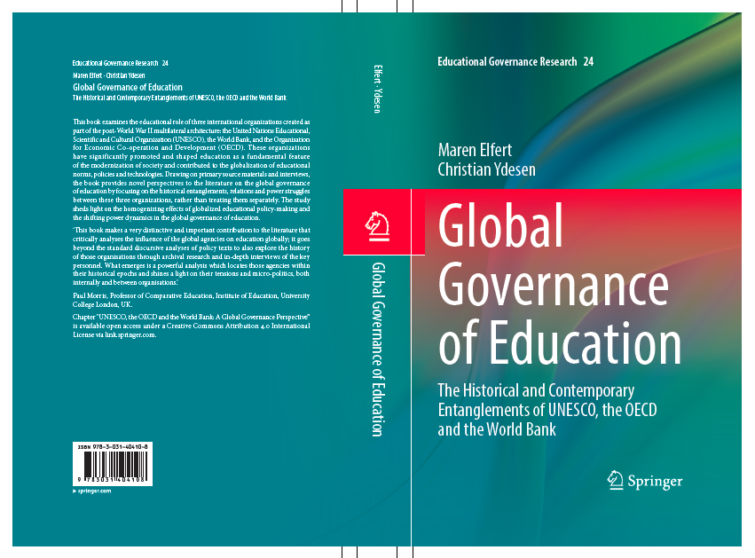 Excited to see the cover of the book @c_ydesen and I have written together, a study on the mingling,  entanglements and turf struggles between the OECD, UNESCO, and the World Bank. Will be published in October 2023.
