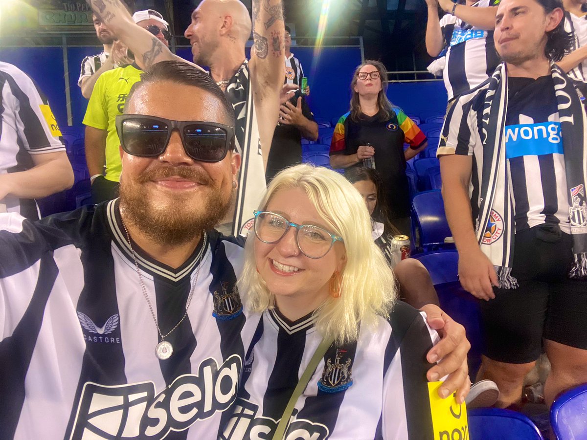 So_Cal_Geordie's tweet photo. Shout out to the one and only @kaylaphl from @ToonArmyPhilly! Glad we got share that win in New Jersey together! #NUFC #PLSummerSeries https://t.co/R8VUqPzf0z