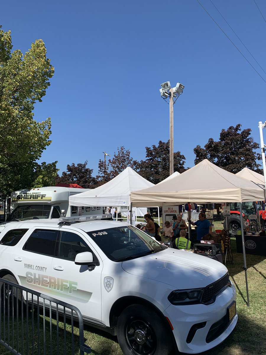Come down and see us at Oregon’s oldest county fair. Sawyer Brown concert tonight, vendor booths, food, animals, and YCSO swag!