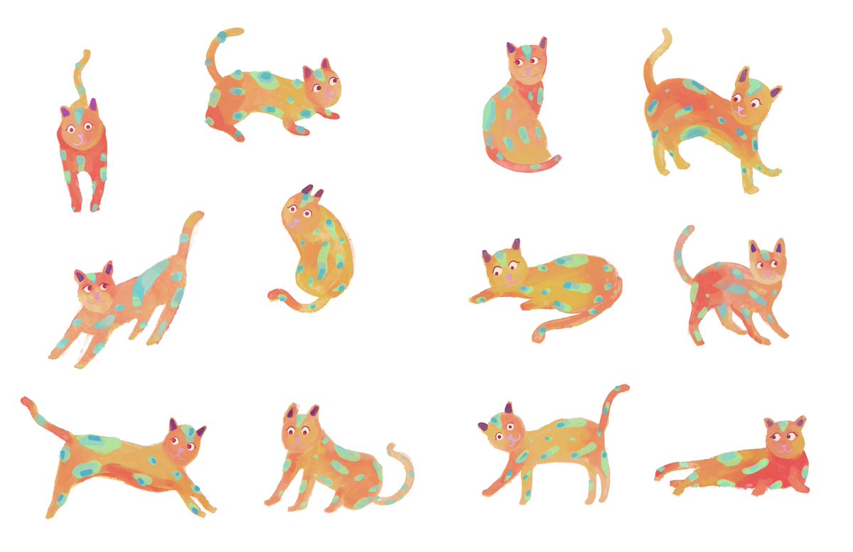 AnushaRaichur's tweet photo. @BrianLaRossa Hi Brian! I’m Anusha Raichur and I love drawing cats! Here’s a link to my website: https://t.co/hootvGWGqZ https://t.co/xHsEnK41gp