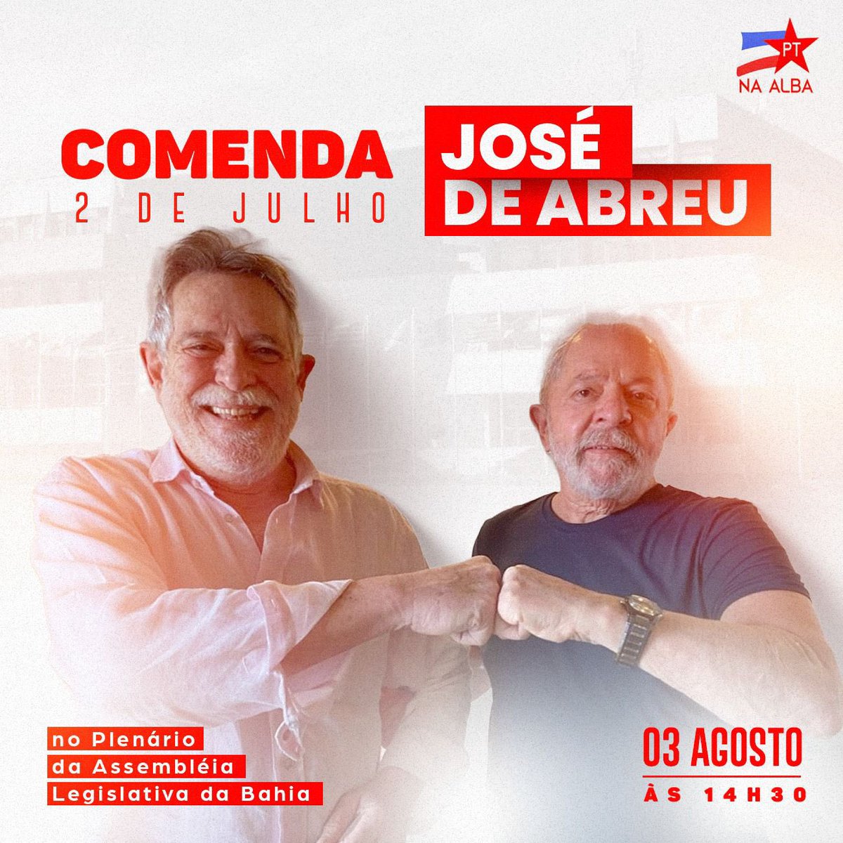 Gente. To nervoso! Ja ganhei a Medalha Tiradentes da Assembleia do RJ, ganhei a Medalha da Ordem do Mérito Judiciário do Tribunal Superior  do Trabalho, mas receber a Comenda 2 de Julho é uma honraria ímpar, é quase como ganhar um passaporte baiano: balança o coração deste