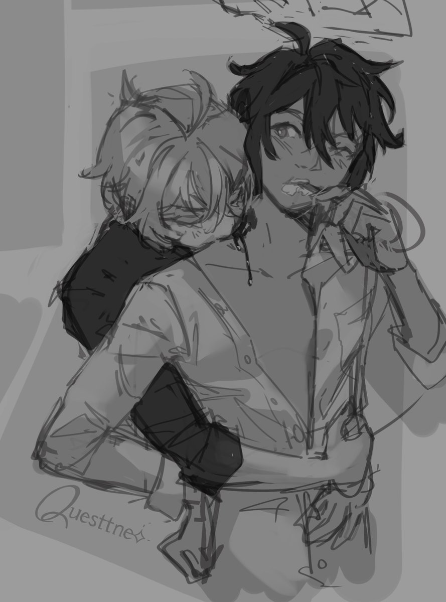 Questtneo's tweet photo. Snack #MikaYuu #SeraphoftheEnd https://t.co/FTb2RgGvZM