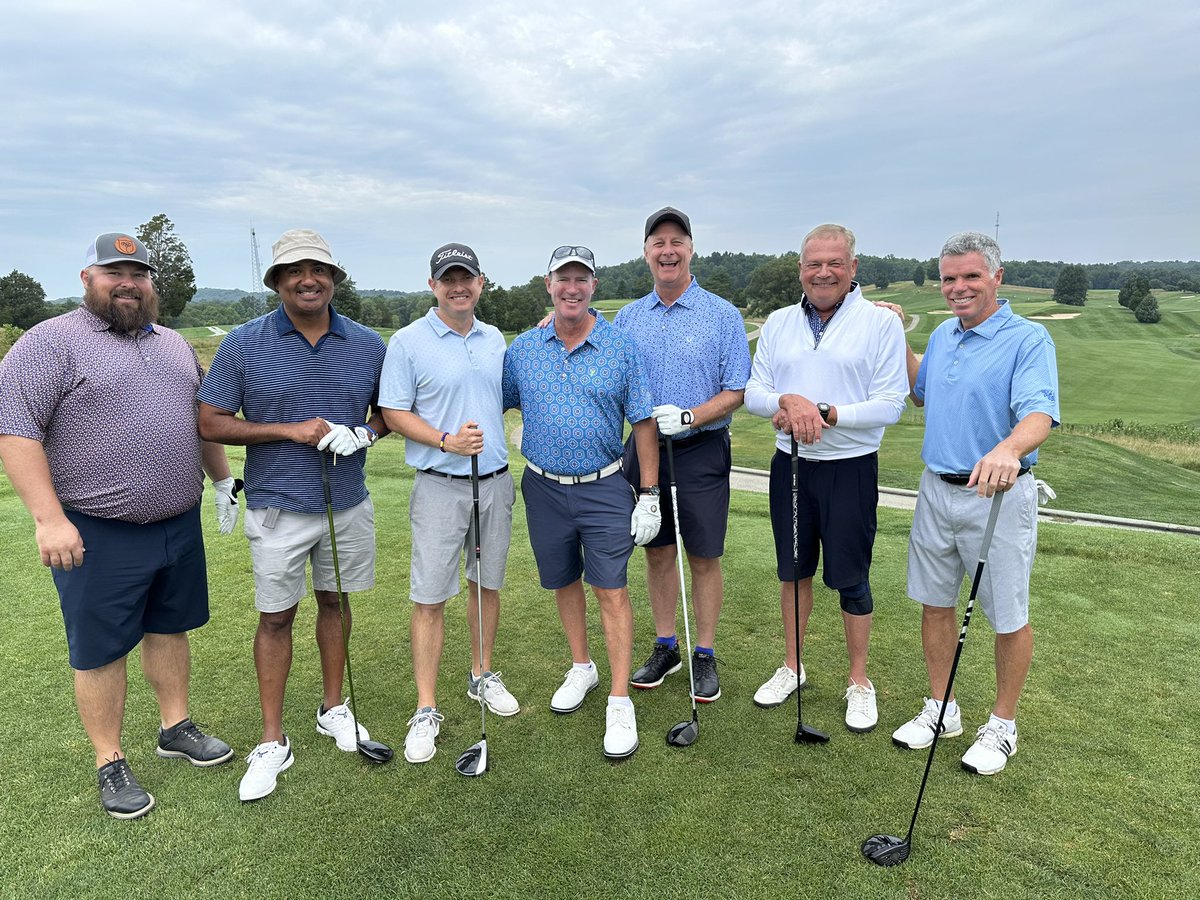 terrymeiners's tweet photo. Great time hanging with media buddies competing in the #SweeneyCup at the Donald Ross Course at French Lick, Indiana 🏆⛳️
#Indiana #golf #frenchlickresort #donaldrosscourse @FL_Resort @TomLaneWDRB @FredCowgillWLKY @KendrickHaskins @WHAS11Kent https://t.co/BBjfhepAmg