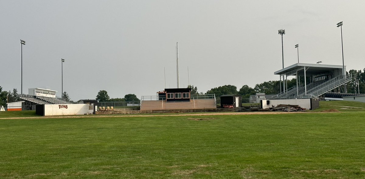 And so it begins……demolition started today, when completely finished it will be one of the best HS baseball stadiums in Ohio!