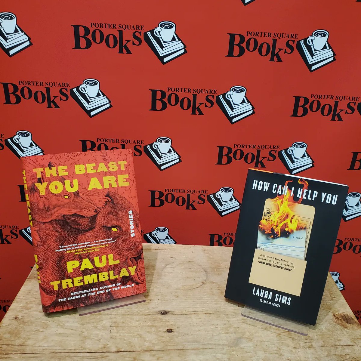 BookCougars's tweet photo. Fantastic event at @PorterSqBooks in Cambridge, MA with @ljsims50 and @paulGtremblay.
There most recent books are HOW CAN I HELP YOU and THE BEAST YOU ARE.
#bookcougars #bookcougarsontheprowl #authorevent #independentbookstore #portersquarebooks #Cambridge #Massachusetts https://t.co/NRw0UWo33y