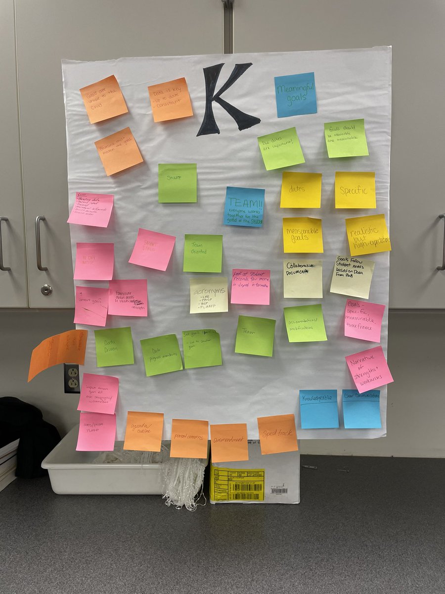MrsHeck21's tweet photo. K W L charts during our IEP info session this morning! We have a GREAT group of new to Olathe SPED providers this year. Can’t wait for kids to start 👏 @olathenewed #OPSFowardTogether https://t.co/Lh0vV4d8vP