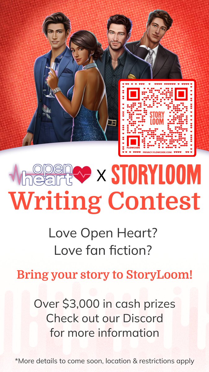 Are you a fan of Open Heart? ❤️ The OH x StoryLoom collab begins! ❣️ Enter into our fanfic contest for a chance to win a cash prize! 💰 Join our Shared Worlds Discord Server for more information. 🏥🩺 @StoryLoom