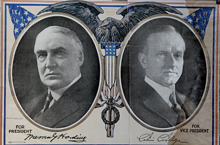 8/2/1923 US President Warren Harding passes away. Vice President Coolidge (<a href="/AmherstCollege/">Amherst College</a> 1895) is visiting his parents in rural Vermont with no telephone, so he won’t know until after midnight. Coolidge takes the oath of office at 2:47 AM. #phigam #phigam175 #phigammadelta