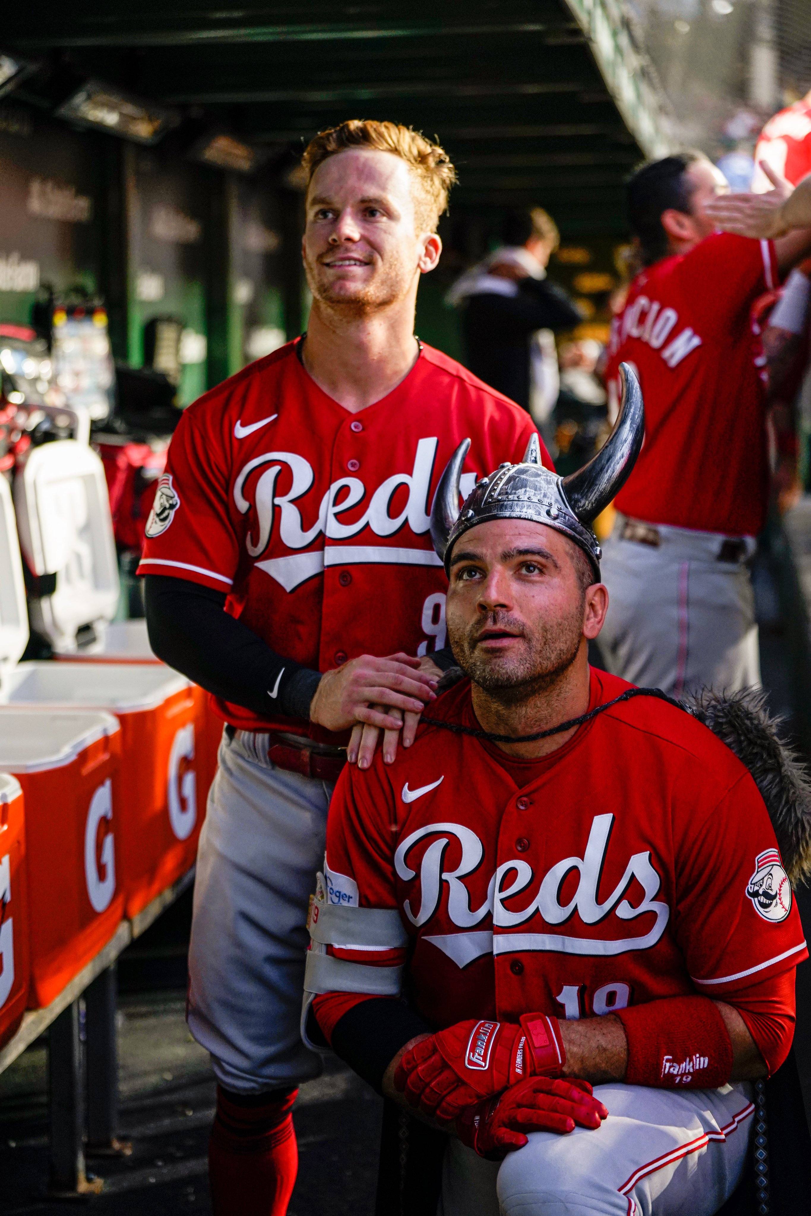 Cincinnati Reds on X: Welcome to the Catalina Gatorade Mixer @JoeyVotto ╳  @mattmclain_  / X