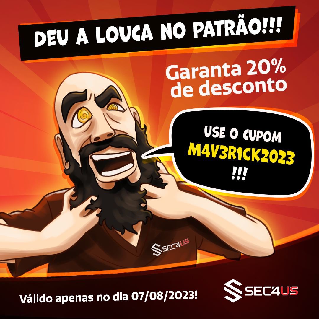 Dei a louça no patrão! Treinamentos Sec4US com 20% de desconto.