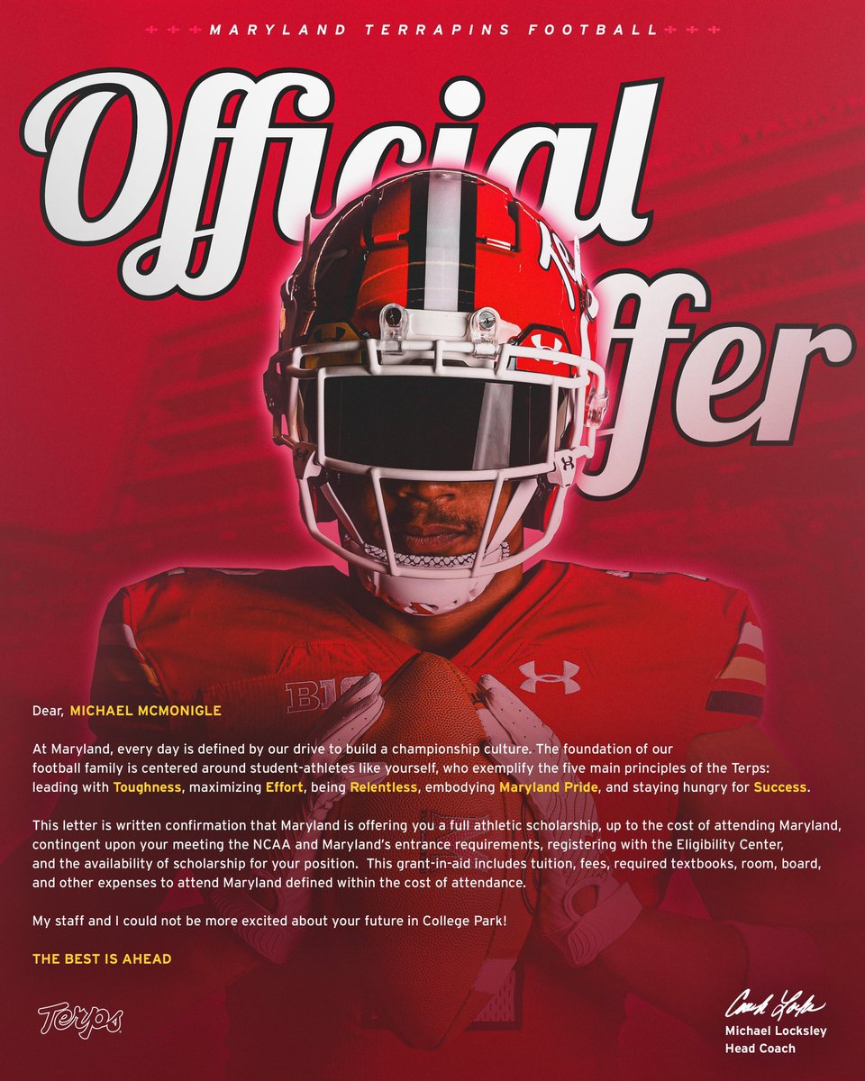 MichaelMcMonig2's tweet photo. Ready to go!!! 🐢🐢🐢🔥 #TBIA @TerpsFootball @CoachLocks @coachbraswell @GunterBrewer  @RussellStoner24 @CoachCregger @thefactorybma @AFL_YorkPA https://t.co/mk4mh5I4DH