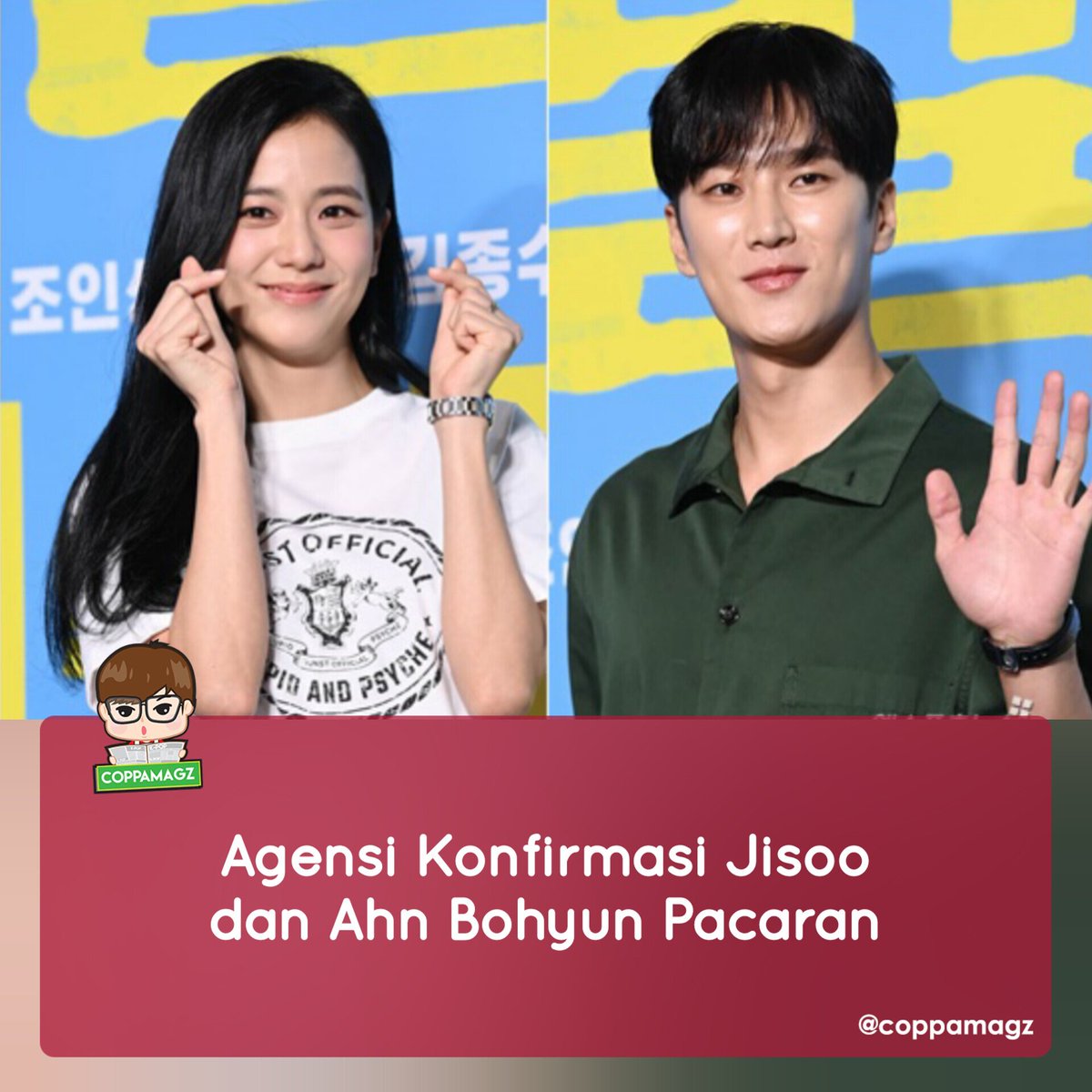 SATSETSATSET LANGSUNG CONFIRMED!!!!

YG Ent menanggapi kabar Dispatch tentang #Jisoo Blackpink dan #AhnBohyun pacaran, "Mereka berdua sedang saling mengenal dengan perasaan yang positif. Mohon berikan dukungan yang hangat untuk mereka."

FN Ent selaku agensi Ahn Bohyun jg