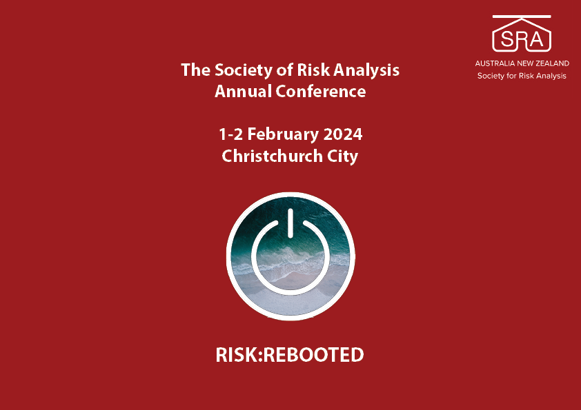 SRA_ANZ's tweet photo. Have you already submitted your abstract for the SRA conference? 

Check out the conference program, keynote speakers, and submit your abstract through this link. #riskanalysis #SRAconference #RISKREBOOTED 

https://t.co/Eiin5k8IrG https://t.co/GuOXMSeLov