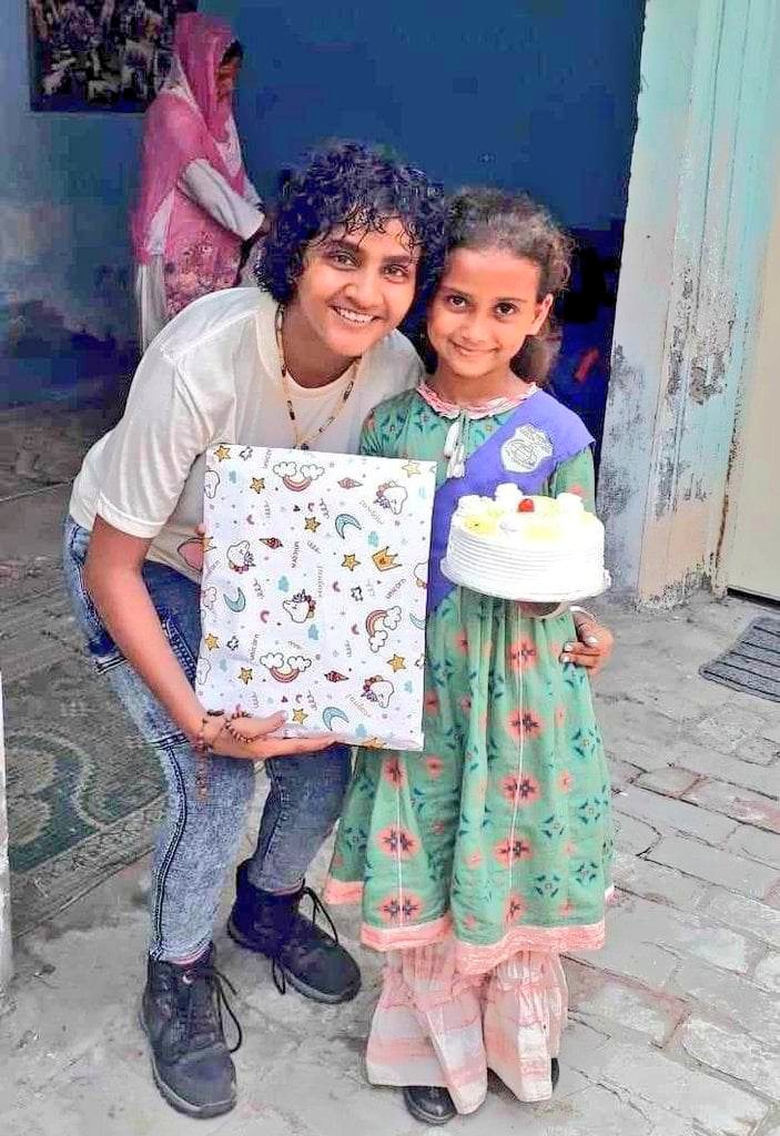 welfare_one's tweet photo. OWMS-MANAK 

1st August, Azka &amp; Myra had a birthday. God bless both of them in their lives.

We wish them by singing a beautiful birthday song; a yummilicious cake and present. https://t.co/DJyANvhlRn