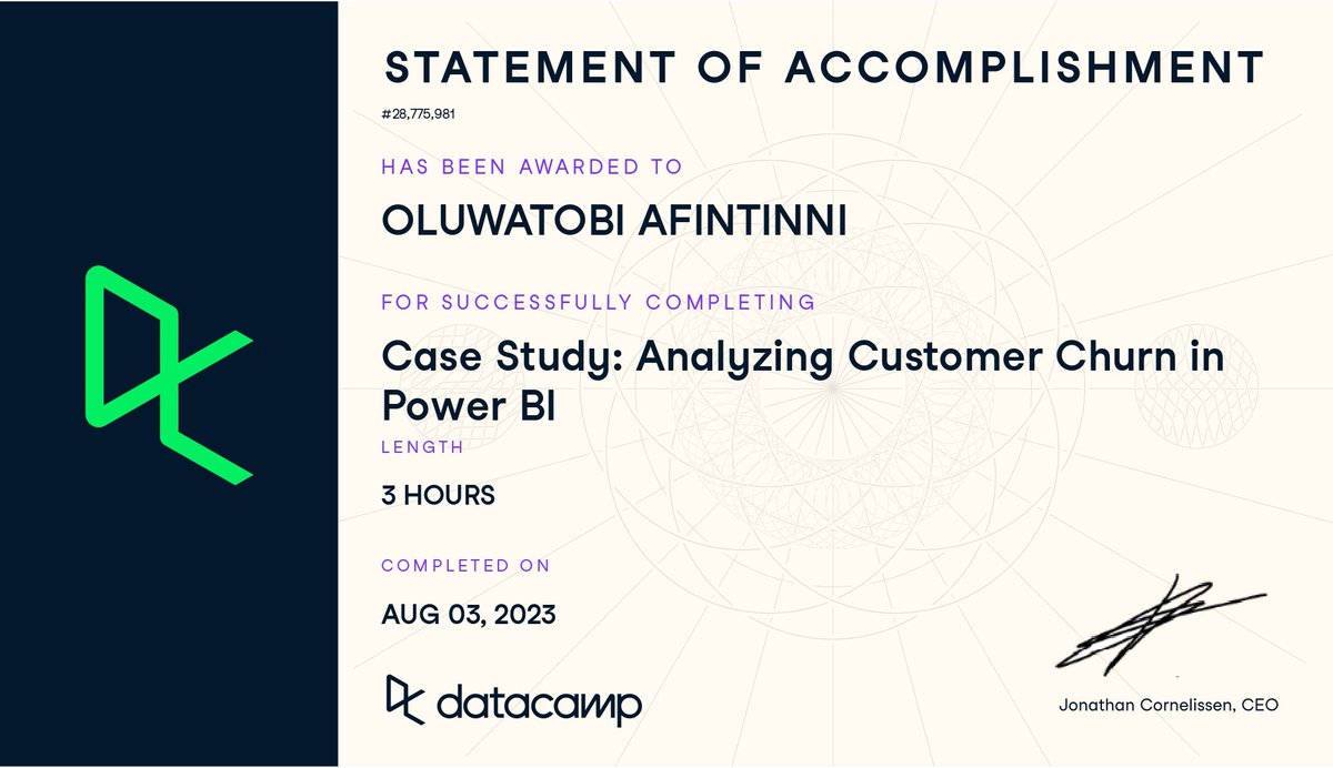 Toby_Davids's tweet photo. #Day2
I did' do much of classes today as I was busy with work-related assignments.
I took some time to complete my Case Study course and began learning "Data Transformation in Power BI". This entails me transforming my data in Power Query so it is ready for analysis. https://t.co/dkEYxNYpRD