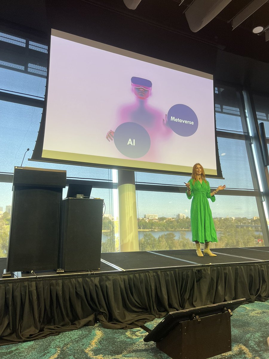 We are in three worlds. Real, digital and virtual. Your kids have figured this stuff out… have you? #WAES23 <a href="/catrionawallace/">Dr Catriona Wallace</a>