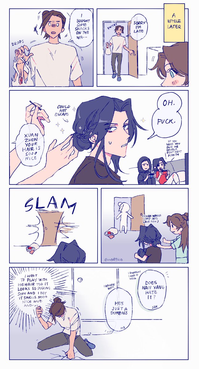 #fengqing 💖 when your crush is at the sleepover party but he thinks you hate him but youre jealous of a d〇son hair curler for touching him and not you  日本語ver.↓