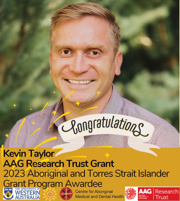 Drs4Ageingwell's tweet photo. Congratulations to our Masters student Kevin Taylor on being awarded an AAG Research Trust grant. @gerontologyau #GoodSpiritGoodLife #ForourElders @UWAresearch https://t.co/zxNSTnxPF0