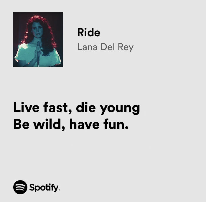 lana del rey / ride