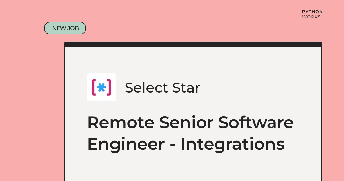 python_works's tweet image. 🙌 Remote Senior Software Engineer - Integrations - $140K - 200K + Equity

Check out this role working with Rust, Python &amp;amp; API Integrations

Apply now! 👇
python.works-hub.com/jobs/remote-se…

#remotework #remotejobs #rust
