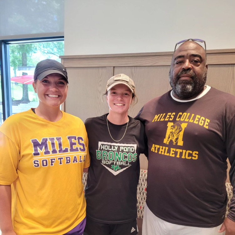 HollyPondHigh's tweet photo. Congratulations to Molly Neal on becoming the first C/O 2024 student athlete to commit to play at the next level. Today, she received a full ride to play softball at Miles College! IT'S A GREAT DAY TO BE A BRONCO!! https://t.co/YbD1bMbLSg