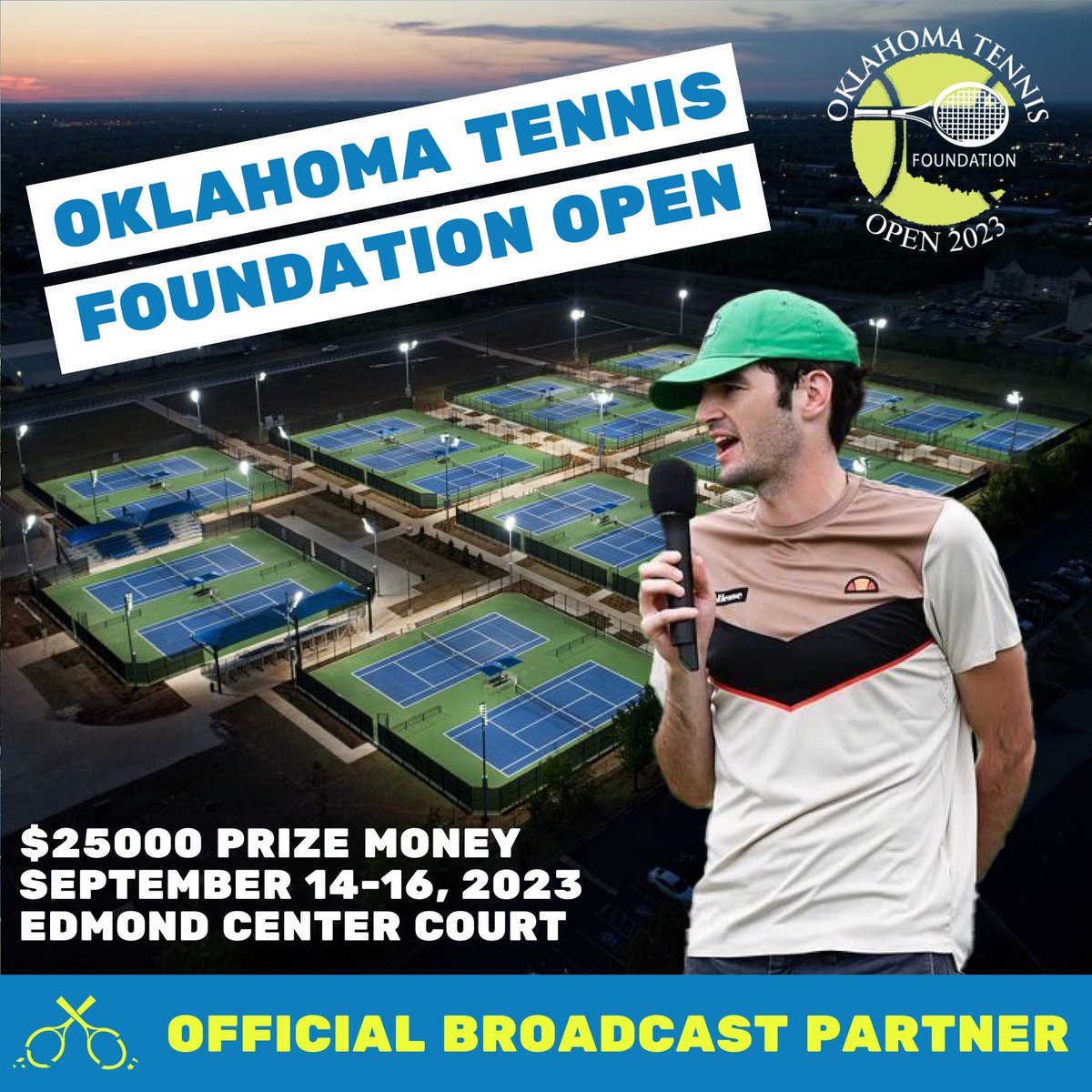 Cracked Racquets ® (@crackedracquets) on Twitter photo Thrilled to announce our <a href="/CrossCourt_Cast/">CrossCourt Cast</a> coverage of the inaugural Oklahoma Tennis Foundation Open!
Join us 9/14-16 at @oktfopen
for an incredible weekend of tennis benefitting the OK Tennis Foundation.
More info: oktfopen.com | #OKTFOPEN Thrilled to announce our <a href="/CrossCourt_Cast/">CrossCourt Cast</a> coverage of the inaugural Oklahoma Tennis Foundation Open!
Join us 9/14-16 at @oktfopen
for an incredible weekend of tennis benefitting the OK Tennis Foundation.
More info: oktfopen.com | #OKTFOPEN