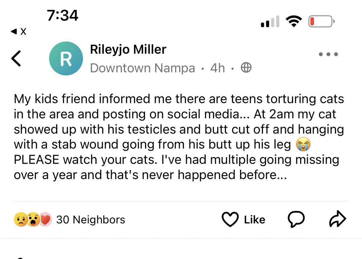 This is a serial killer in the making. The person who posted this says that police have not been helpful. Teens that do this do not stop with animals. We are going to have a tragic event take place AGAIN in Idaho if someone doesn’t take this seriously. #briankohberger