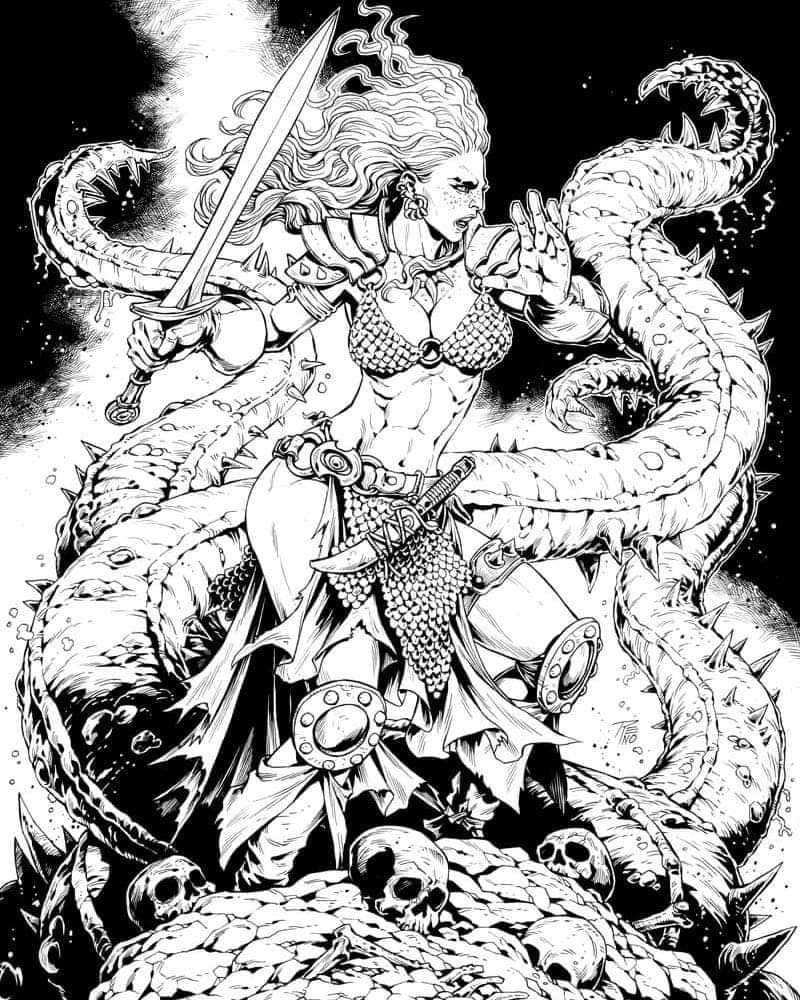 Red Sonja
.
.
.
#comicbookartist #comicartist #comicart #comics #makecomics #CarlosReno #comicpage #comicpanel #bandadesenhada #bandedessinée #fumetti #redsonja