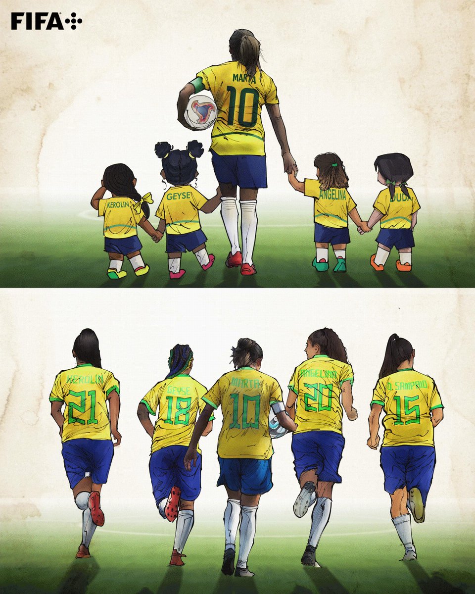 🗣️ "It’s the end for me, but they’re going to carry on."

As we bid farewell to a #FIFAWWC icon, <a href="/martavieiras10/">Marta Vieira da Silva</a> is excited for the future of A Seleção. 🇧🇷

<a href="/SelecaoFeminina/">Seleção Feminina de Futebol</a> | #BeyondGreatness