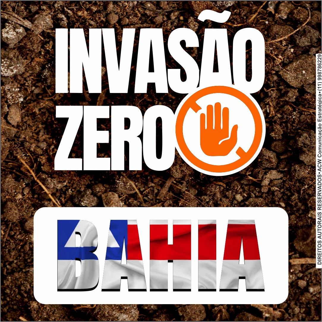 invasaozero's tweet photo. Criado na Bahia, o Invasão Zero é um movimento dos produtores rurais da Bahia e de todo o Brasil. 
Um novo conceito, uma nova forma de proteger as propriedades, uma nova ferramenta de defesa do produtor rural.  #invasãozero #brasil🇧🇷 #produtoresrurais https://t.co/iyTfBdgStt
