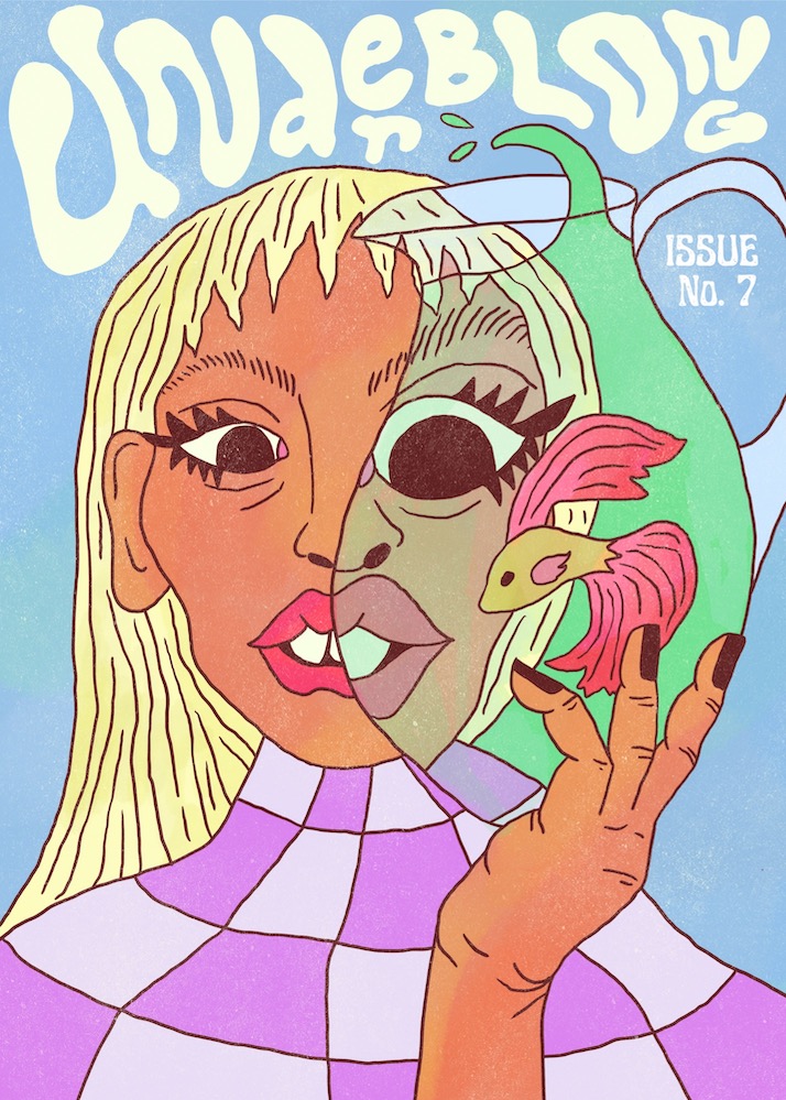 it's 10 pm! 
eastern time! 
guess WHAT. 
our new issue, 
our spankin 
new issue, 
number SEVEN, 
is here. 

please
bury your beautiful
faces in all this
filth &amp; future &amp; frenzy—

underblong.com/issue-7