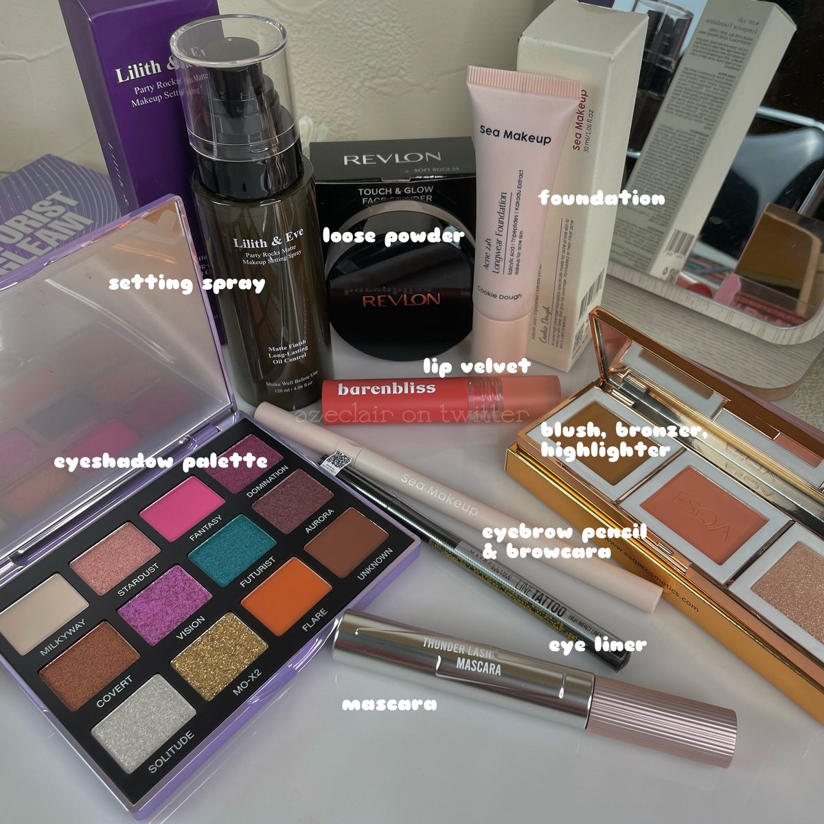 azeclair's tweet photo. reply angka “1” kalau kamu mau 1 make up set ini✨

GIVEAWAY MAKEUP SET WORTH 800K🥳

pastiin kamu udah follow, repost &amp; like post ini ya🫶

pengumuman pemenang 17/8/23
ga perlu bayar ongkir.

good luck! https://t.co/5ZaIr8InTa