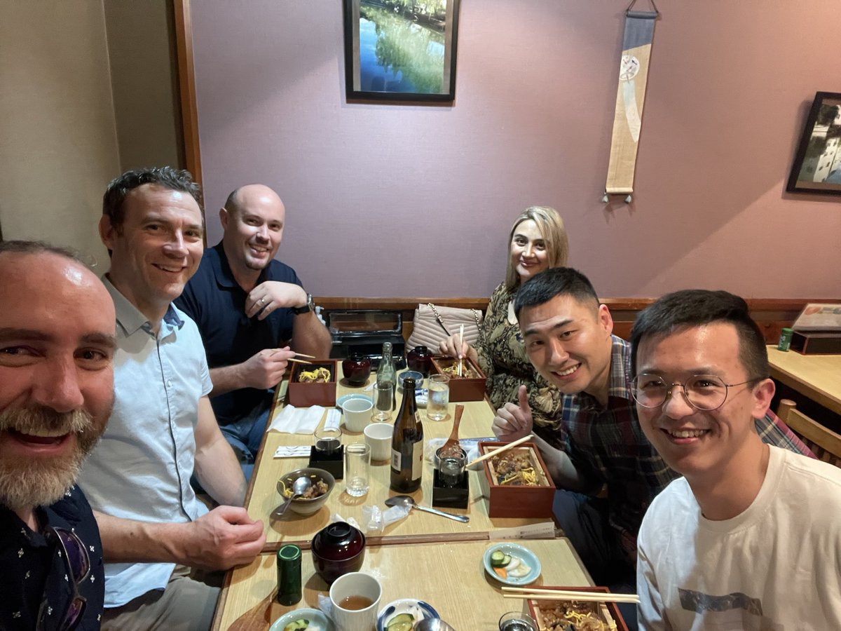 Dave Ackland (@acklanddave) on Twitter photo Bonding over eel after a big first day of sessions at <a href="/ISBiomechanics/">IntSoc Biomechanics</a> 2023 in Fukuoka, Japan, and that’s how we do it. Bringing together <a href="/UnimelbBME/">UnimelbBME</a> and <a href="/Griffith_Uni/">Griffith University</a> folks. Lots to catch up on! <a href="/DavidJohnSaxby1/">David John Saxby</a> <a href="/DrDaleRobinson/">Dale Robinson</a> and colleagues <a href="/arccmit/">ARC CMIT</a> #biomechanics Bonding over eel after a big first day of sessions at <a href="/ISBiomechanics/">IntSoc Biomechanics</a> 2023 in Fukuoka, Japan, and that’s how we do it. Bringing together <a href="/UnimelbBME/">UnimelbBME</a> and <a href="/Griffith_Uni/">Griffith University</a> folks. Lots to catch up on! <a href="/DavidJohnSaxby1/">David John Saxby</a> <a href="/DrDaleRobinson/">Dale Robinson</a> and colleagues <a href="/arccmit/">ARC CMIT</a> #biomechanics