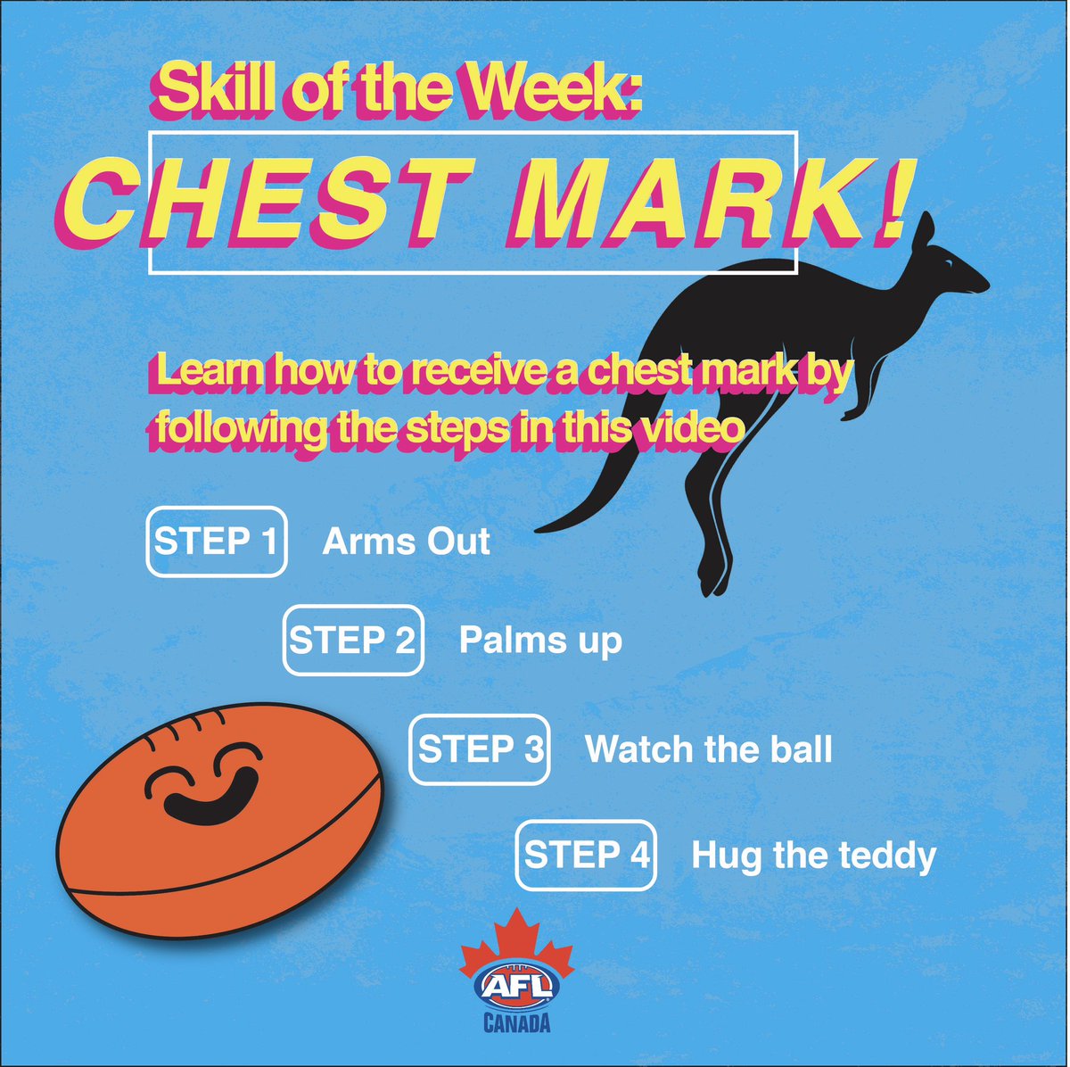 BCJuniorFooty's tweet photo. This week’s skill of the week is a Chest Mark!

#footy https://t.co/V0s7EU3LYg