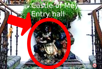 nomoremonarchs's tweet photo. "Colour prejudiced"
"King" Charles Windsor runs the #CastleOfMey as a shrine to his racist grandmother (called "the queen mother"). After being #trainedfrombirth by her, he called her a "wonderful example of fun..& exquisite taste...an inspiration".
#RacistRoyalFamily #NotMyKing https://t.co/FRz8p4aGOW