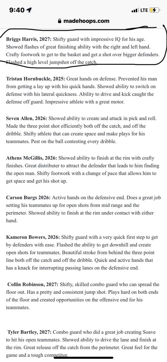 Greg Keown (@gregkeown23) on Twitter photo 2027 <a href="/BriggsHarris5/">Briggs Harris</a> has been putting in that real work. He stepped up to some tough competition and held his own 2027 <a href="/BriggsHarris5/">Briggs Harris</a> has been putting in that real work. He stepped up to some tough competition and held his own