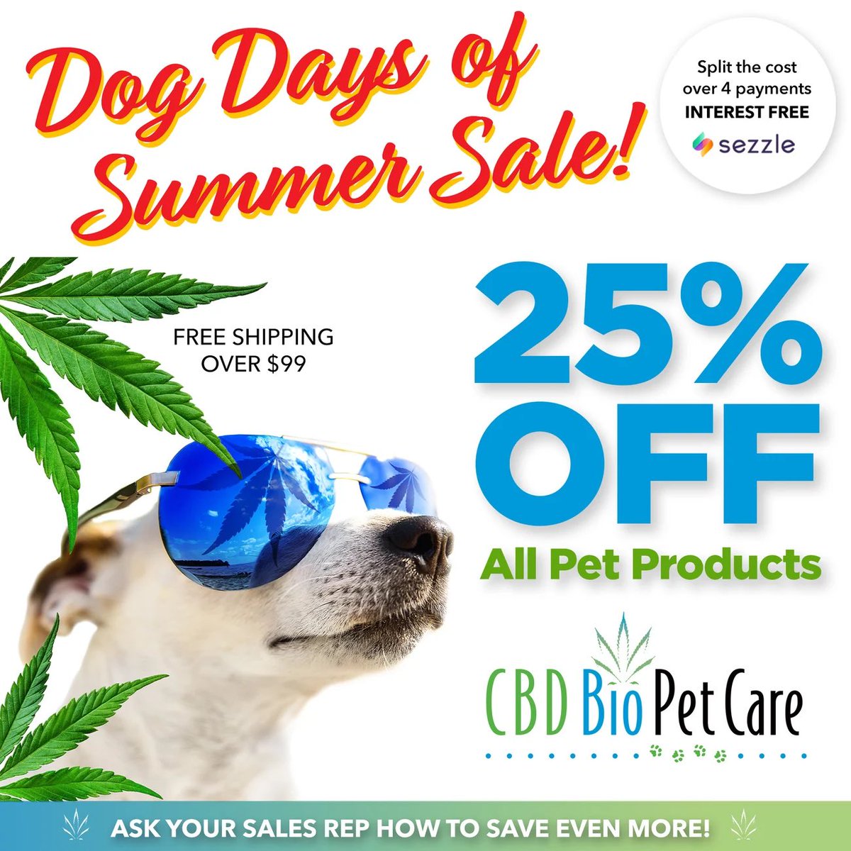 We’ve got the #CBD your pets need to help provide a Summer that is free of stress and discomfort!

Looking for something else? We have great DEALS for people too!

SHOP ALL CBD DEALS - cbdbiocare.com/?a_aid=CBDreli…

#PetCBD #CBDsale