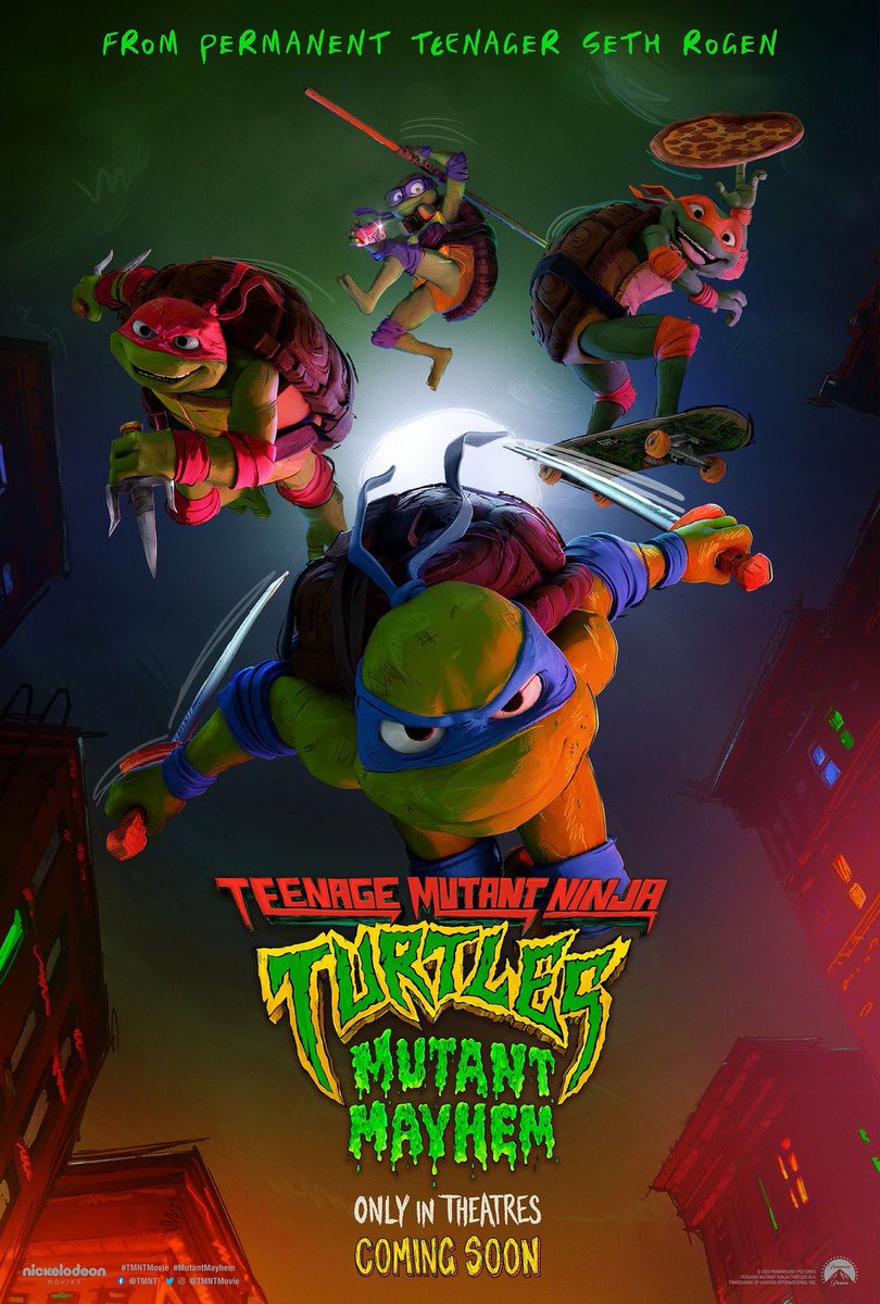 COWABUNGA BABY! #TeenageMutantNinjaTurtlesMutantMayhem has officially taken the spot of being my favorite animated movie of 2023! Seeing it again Friday!