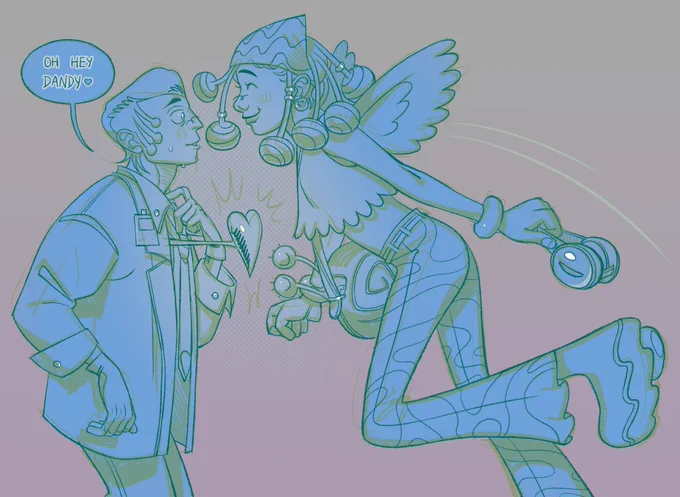 Dandy and the frog (OP ocs)