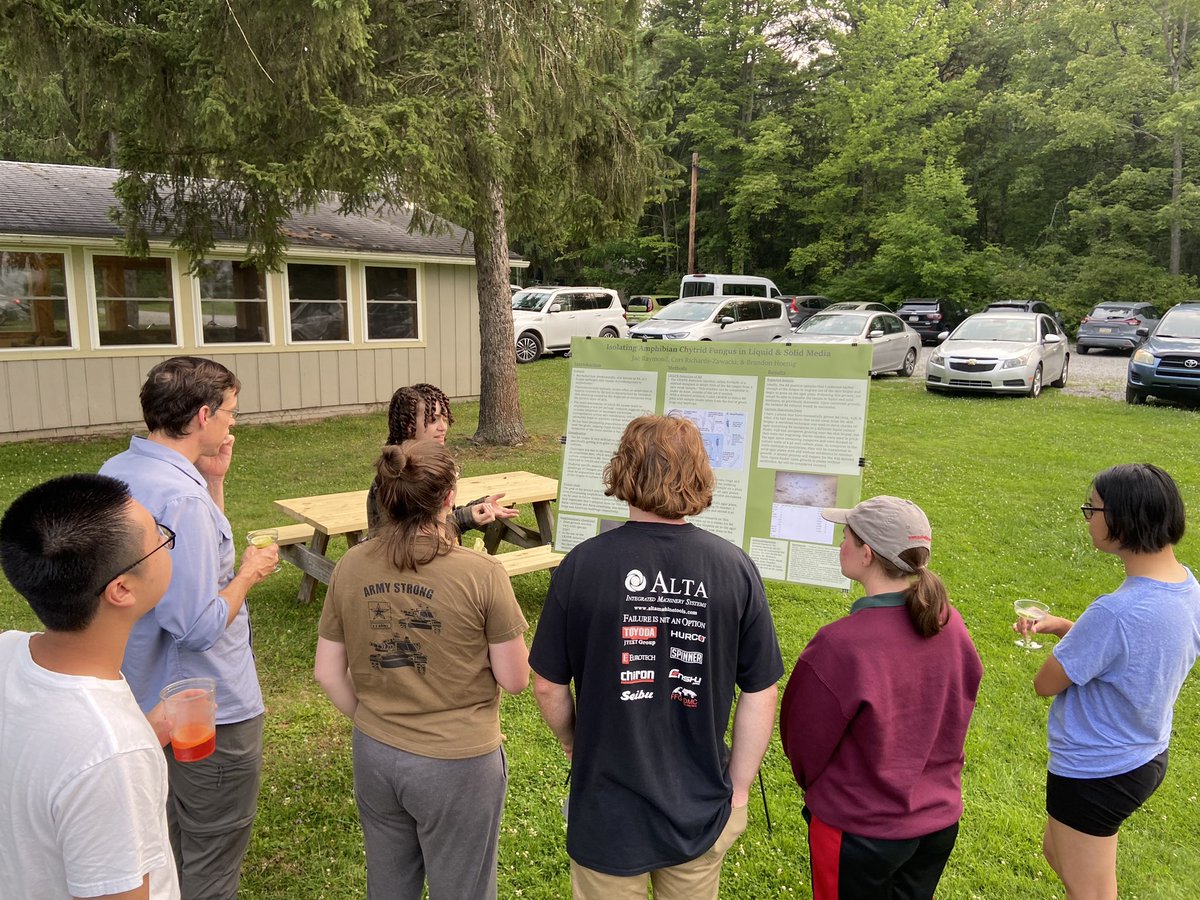 Tonight the <a href="/PittPymLab/">Pymatuning Lab of Ecology</a> Summer Undergraduate Research Program participants presented their findings after nine weeks of hard work!
It’s been a privilege working with them and I’m amazed at what they’ve accomplished! Thank you to all attendees and Nick for the mocktails!