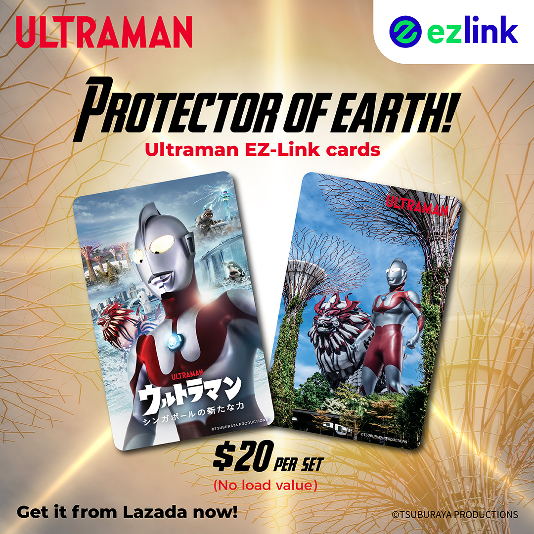 TsuburayaGlobal's tweet photo. There's no day better than traveling with #Ultraman.
Ultraman themed EZ-Link cards are now available at Lazada!
Get yours now: https://t.co/SrMKRcgS14
*EZ-Link cards are only available in Singapore.
#Merliger #EZLink https://t.co/3CrdSTI7KN