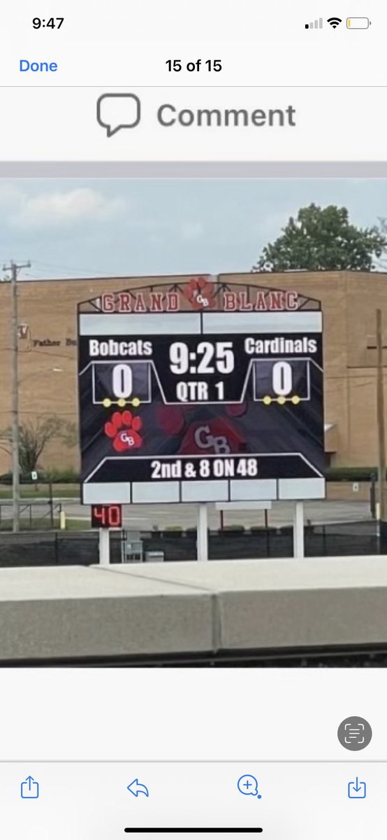 DavCardFootball's tweet photo. Scoreboard must be broke. 
Don’t poke the bear boys. #onegameatatime #JYD https://t.co/VXmN1BX1pU