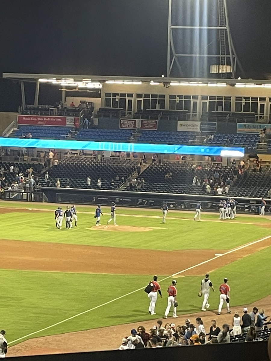 Winners handshake from a different view. <a href="/DurhamBulls/">Durham Bulls</a> <a href="/PatrickKinas/">Patrick Kinas</a>