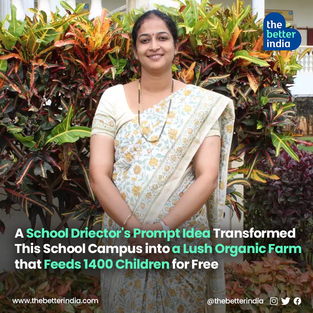 When students of Vishwa Vidyapeeth school in #Bengaluru returned after the pandemic, they were welcomed by a lush #organicfarm, which slowly became an integral part of their curriculum, too -- all thanks to the unique idea of the school director, Suseela Santhosh.

#farming