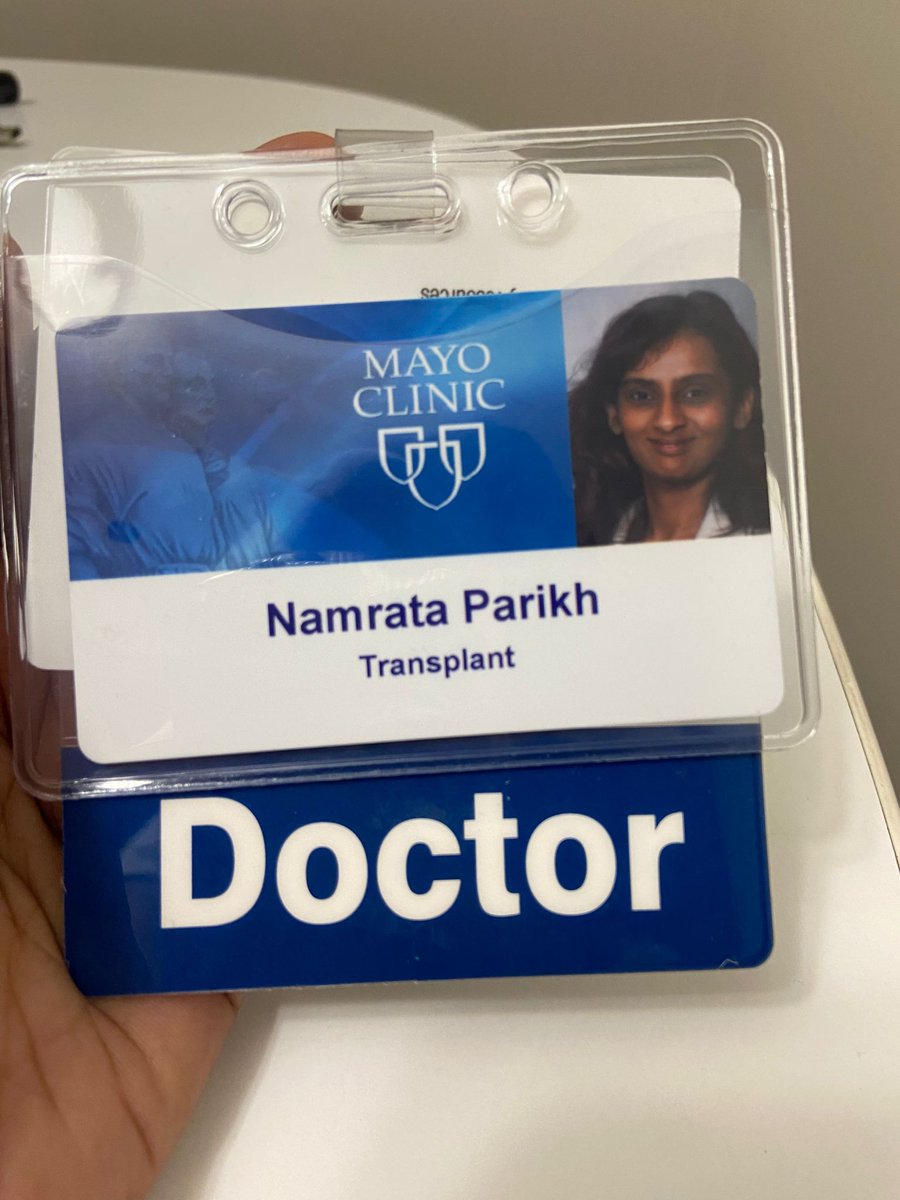 Excited.. privileged and..truly blessed to be a Transplant fellow at Mayo Clinic, Jacksonville. I am infinitely thankful to all the wonderful people in India and Canada who I worked with and who made this possible 🙏