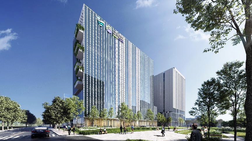ShLetsMeet's tweet photo. 🏗️Construction began on the headquarters and innovation and commercialization center of #Sinopharm's #Innostar in Shanghai International Medical Zone in #Zhangjiang. The project, with a construction area of over 77,000sqm, is expected to be put into use in 2026. https://t.co/GIZIDZhwJc