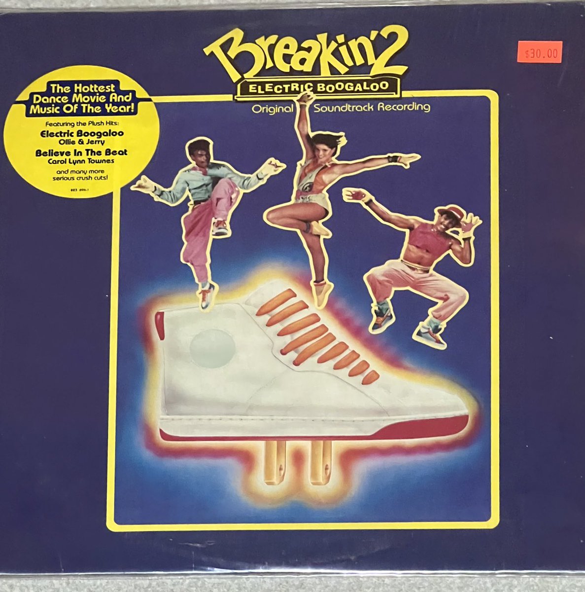 ⁦<a href="/rogbennett/">roger bennett</a>⁩ thinking of you rog, a must for any try collector - the ultra rare vinyl! Soundtrack Breakin’2 Electric Boogaloo in Greenpoint