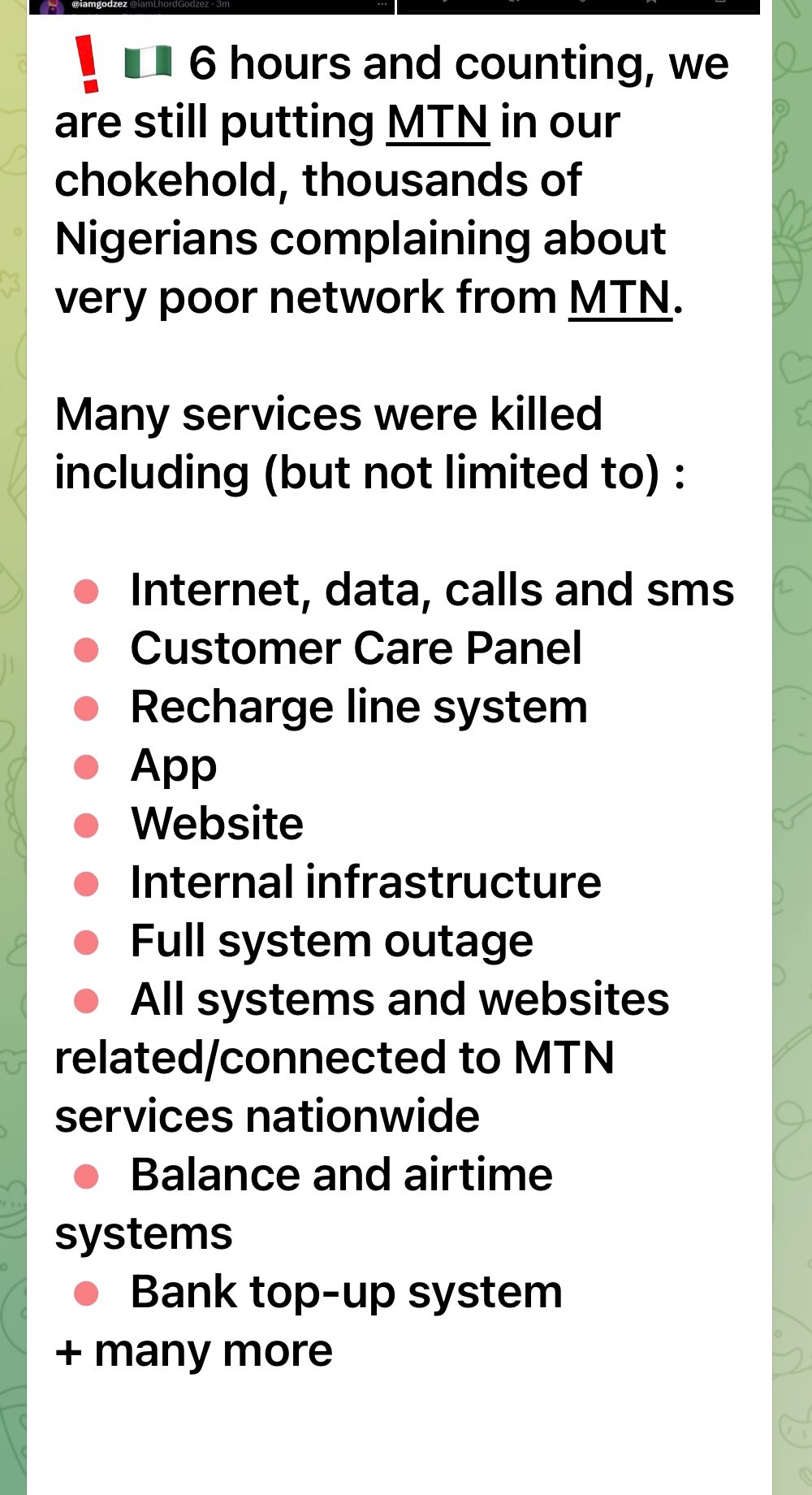 MTN cyber attack