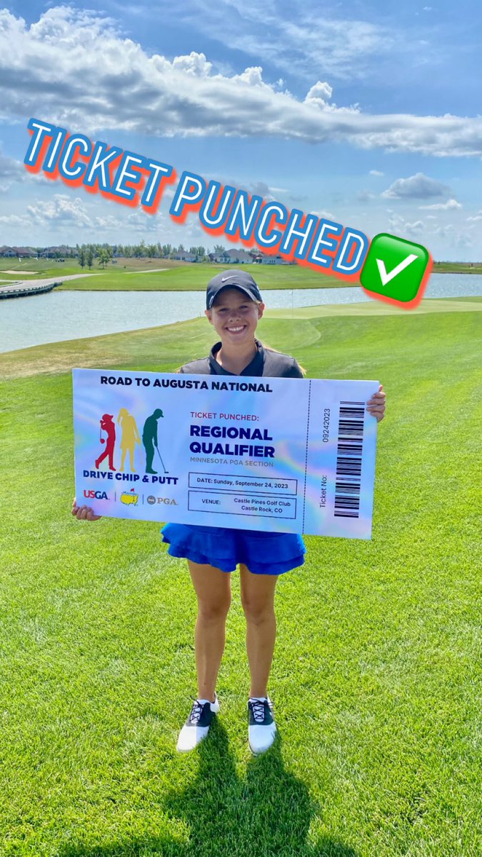 Drained the 6’ and 15’ to punch her ticket to Regions.  @DriveChipPutt @PGAREACH  @pgareachmn  @B_Theuninck @Oxbow_CC
